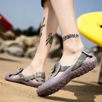 Waterproof Men's Sandals Summer Outdoor Wading Shoes Beach Fishing Shoes Car Wash Work Shoes Clog Rain Shoes EVA Material