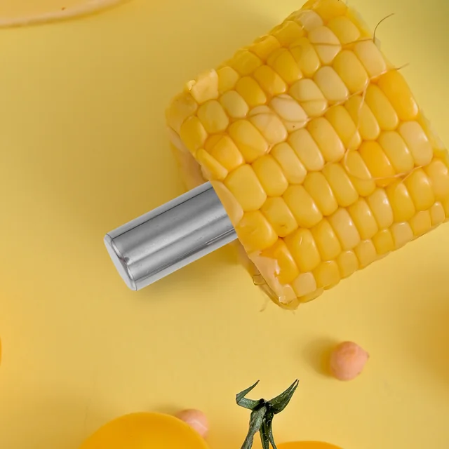 Kukoricacsutkás Villák Nyárs Tartók Villás Tartó A Gyümölcs Acél Grillező Rozsdamentes Édes Kukucsonó Fém Főző Fogantyú - Image 2