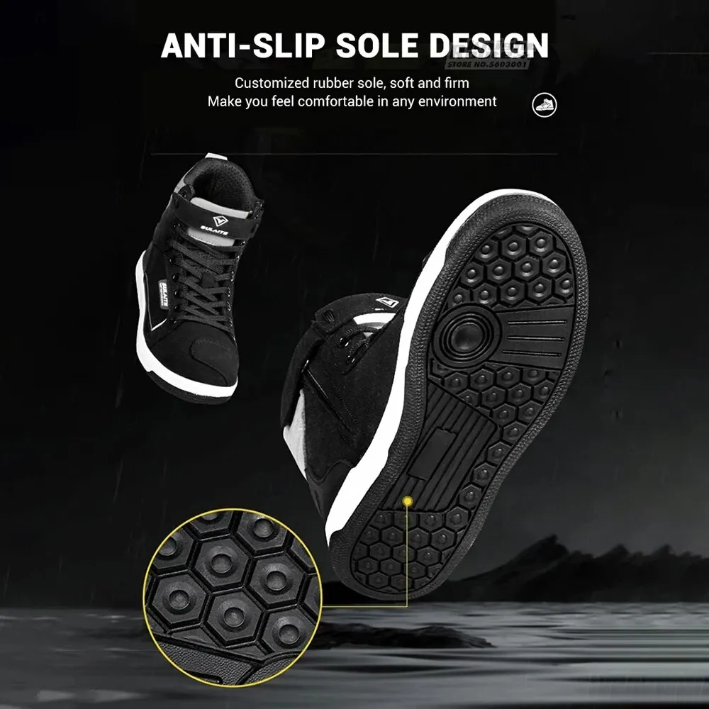 Men Motorcycle Boots Breathable Anti-fall Rider Road Racing Casual Shoes Shift Gear Rubber Sole Reflective Motorbike Shoes motorcycle shoes,motorcycle boots