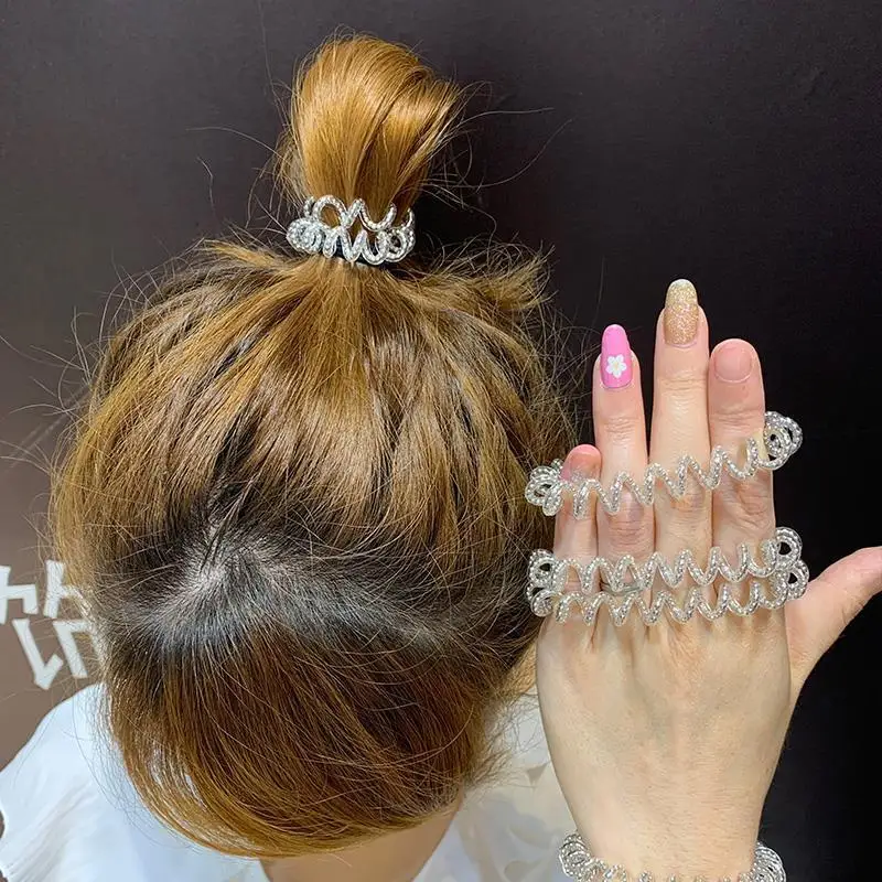 Spiral No-Crease Hair Ties – Strong Grip Ponytail Holders