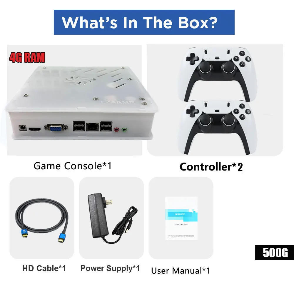 white 500G HDD BW