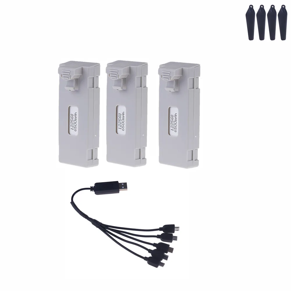 ตัวเลือกสินค้า แบตเตอรี่โดรน 3.7V 6500mAh สำหรับ E88 E99 P1 และอื่นๆ