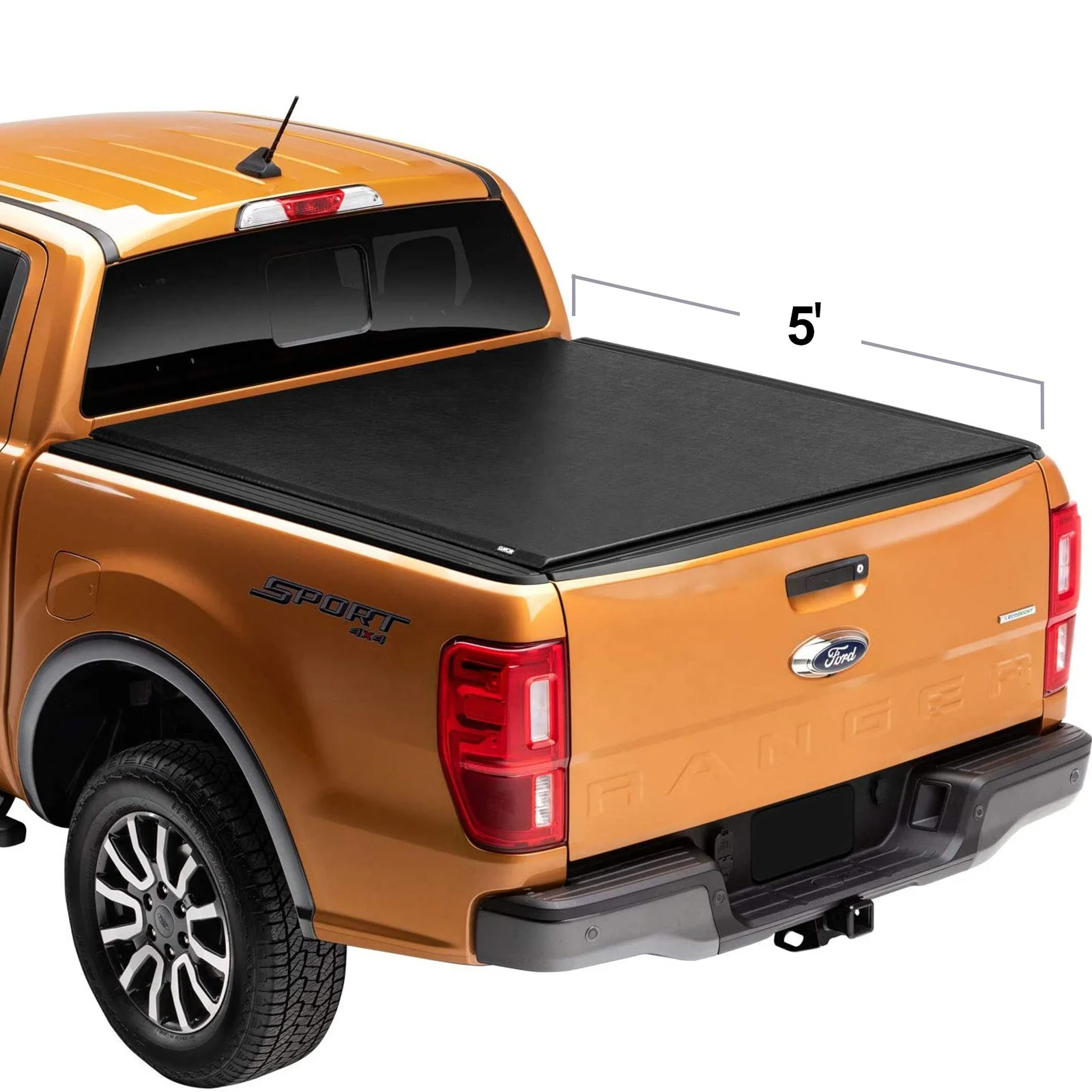 

Factory Outlet Chinese Supply Soft Roll Aluminum Hard Truck Bed Cover Multi-Function Tailboard 5.5FT for Ford