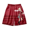 Anime New Series Lycoris Recoil Print Summer Short Classic Printed Gym Shorts Men's Gym Basketball Sports Beach Shorts 2