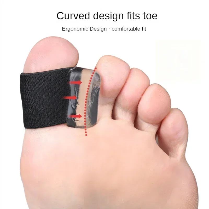 2Pcs Gel Toe Separators Bunion Corrector Hammer Toe Relief with Spacers Silicone Tube