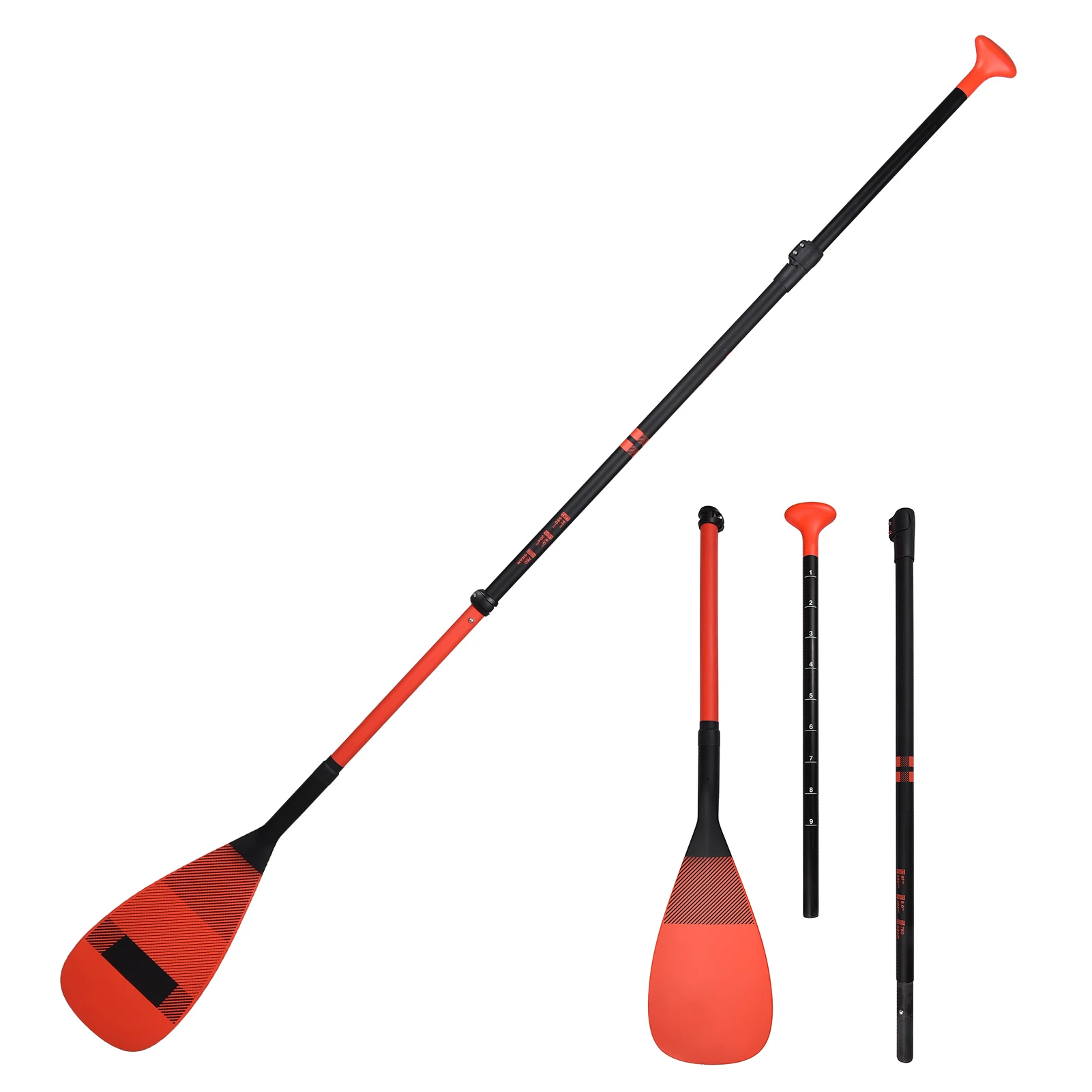 

Весло SUP Paddle 5,9-футов, регулируемое легкое весло из углеродного волокна, съемное 3-секционное весло для Надувной Подставки