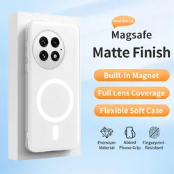 Clear Matte Soft TPU Silicone Magnetic Case with Magsafe Compatibility for OnePlus 11 (Clear Matte)
