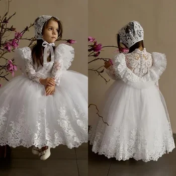 Elegant Lace Christening Dress 1