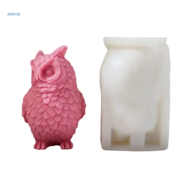 Standing Owl Silicone Molds Epoxy Resin Mold DIY Candle Molds Table Ornament Making Tool for Making Craft Supplies