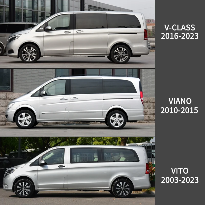 For MERCEDES Benz V-Class Viano VITO W447 W639 2003 Present Plastic Window  Visor Vent Shades Sun Rain Deflector Guard