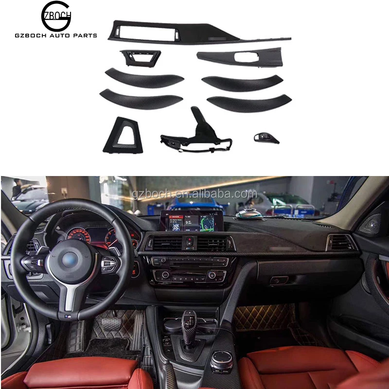 Dry-Carbon-Fiber-Interior-For-BMW-3-series-4-series-F30-F35-F32-F33-F36 ...