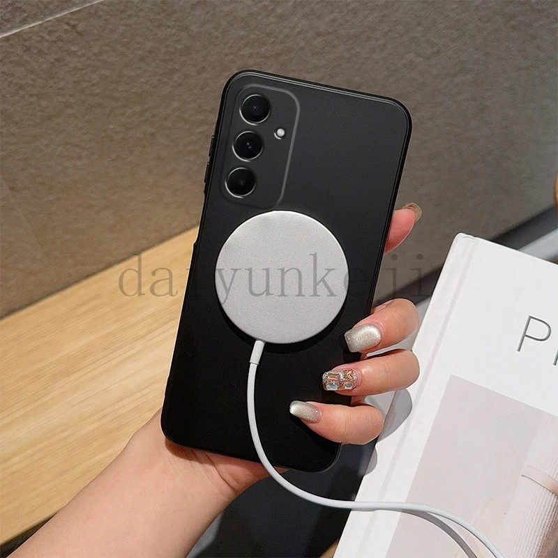 Magnetic Wireless Charging Silicone Soft Phone Case with Magsafe Compatibility