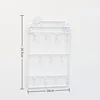 Modern Style Iron Wall Mounted 11 Hangers Hooks Key Holder Coat Hat Storage Rack Practical Cloth / Keys Hooks 4