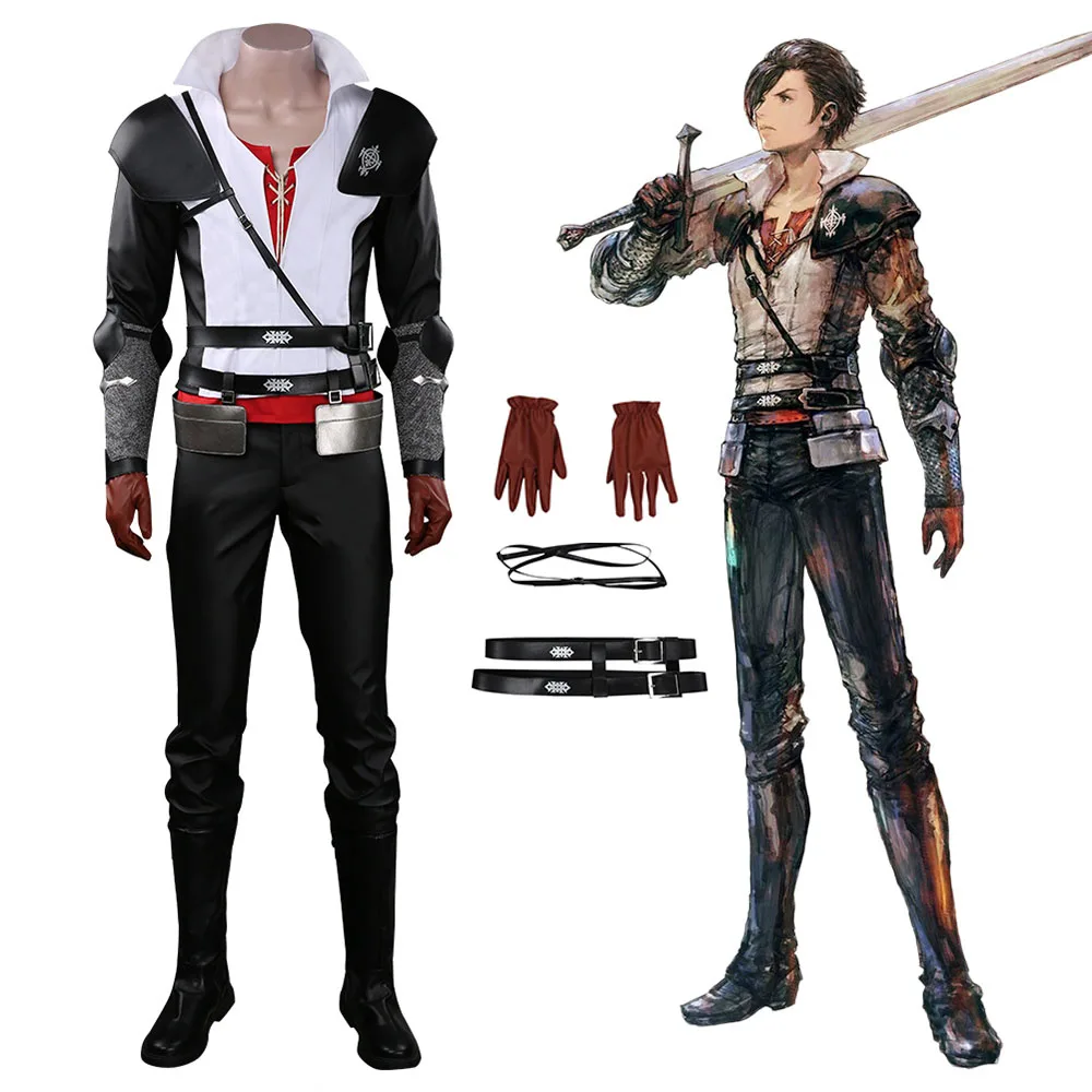 

FF16 Clive Rosfield Cosplay Costume Game Final Fantasy XVI Adult Men Disguise Outfits Halloween Cosplay Roleplay Fantasia Suit