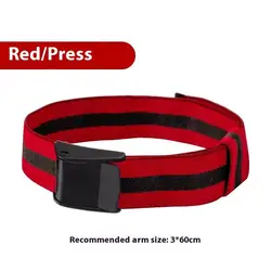 Enhanced Elastic Blood Flow Restriction Bands for Accelerated Muscle Growth and Occlusion Training (Red)