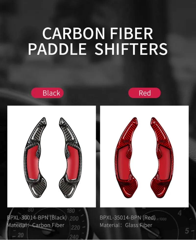 T-carbon Carbon Fiber Steering Wheel Extension Paddle Shift For Subaru Forester SJ BRZ XV Outback Legacy For Toyota GT86 FR-S