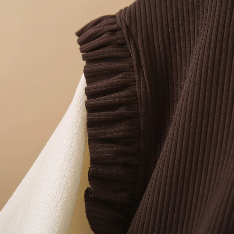 Plus Size Women's Sweatshirts Stylish Casual Design Block Color Splice Fake Two Pieces round-neck Hoodie 667