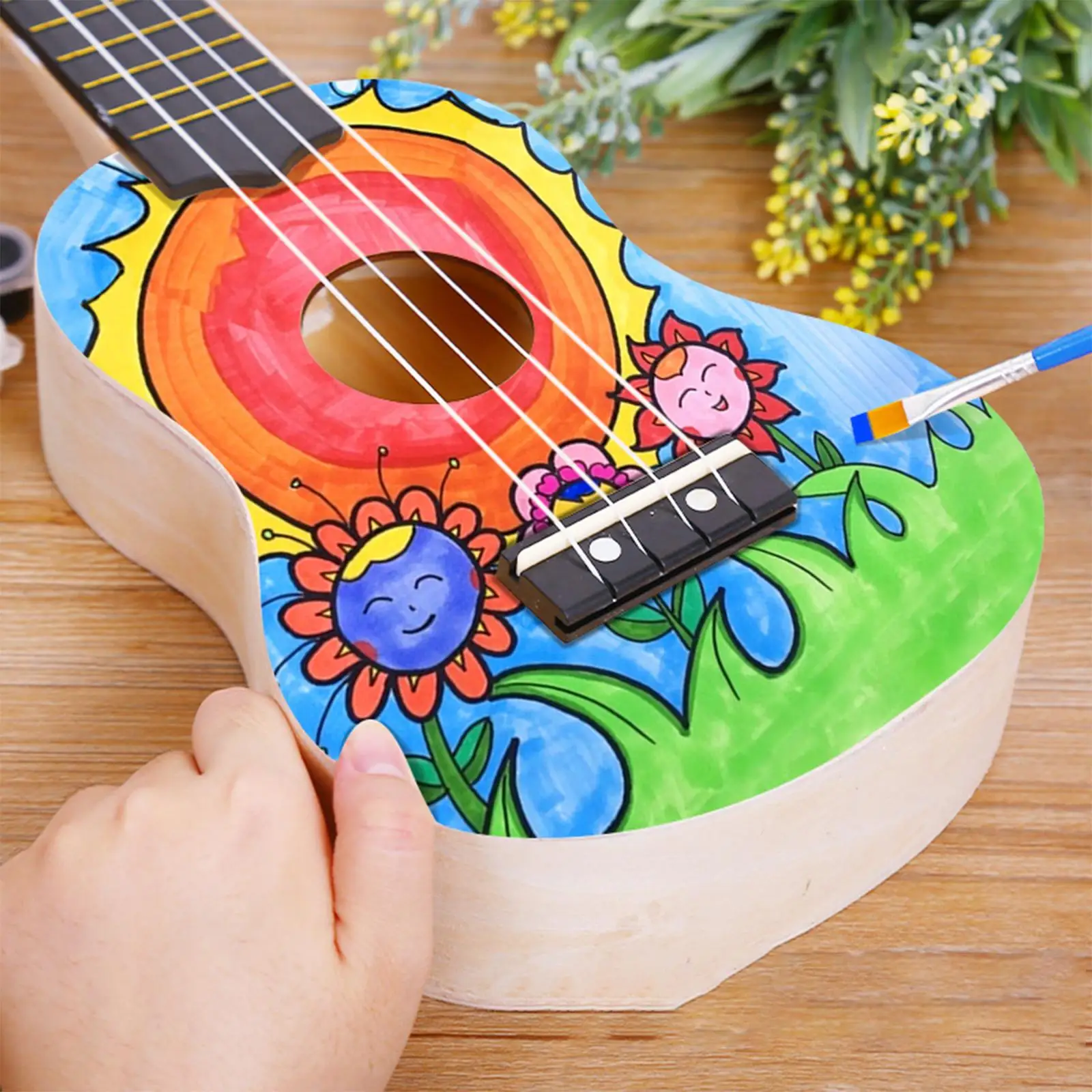 Wooden Hawaii Guitar Musical Instruments Unfinished Ukulele