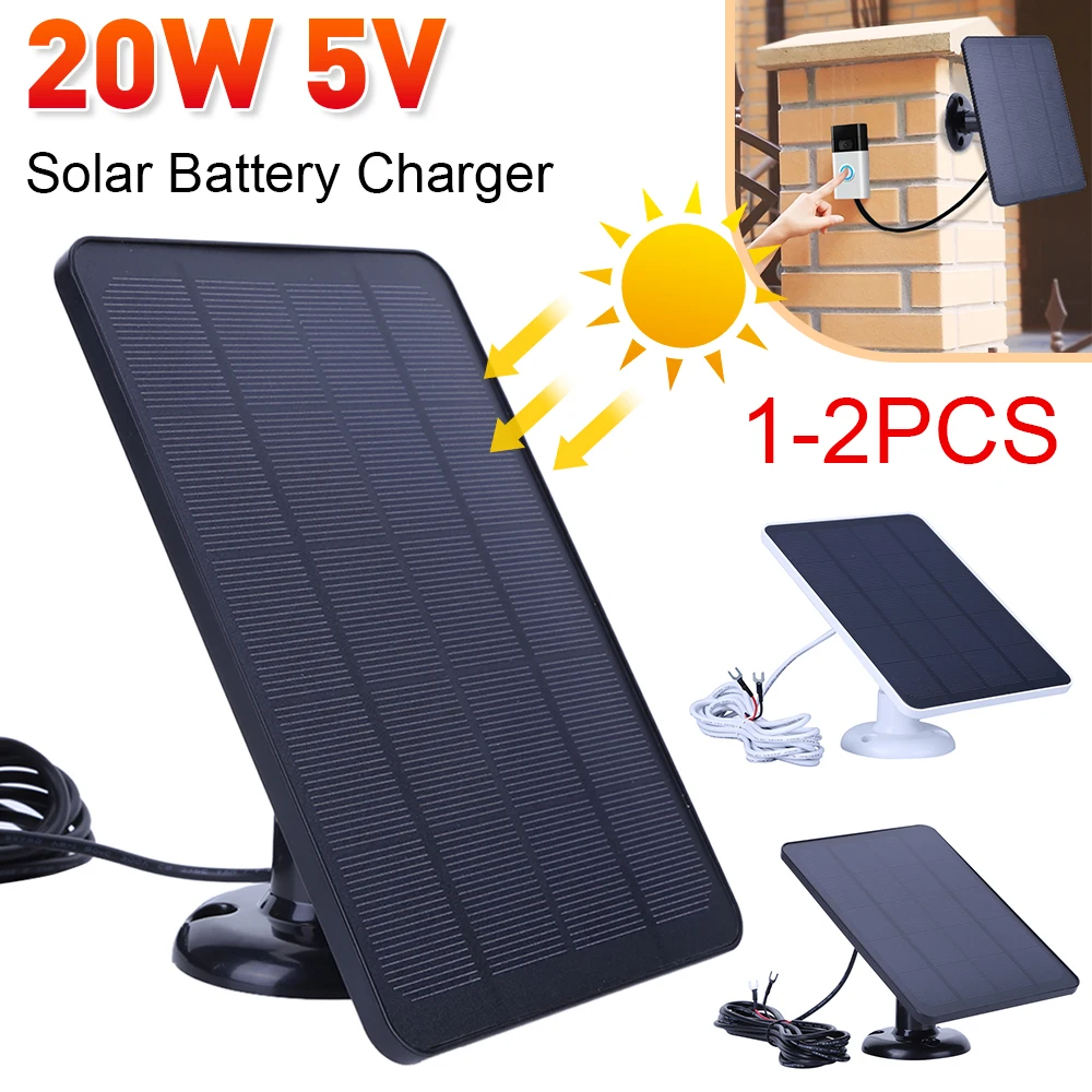 Doorbell Solar Charger Ring Compatible Doorbells 4W 5V Solar Cells