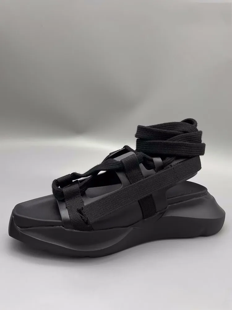 Summer Fashion Mens Height Increasing Thick Platform Sandals