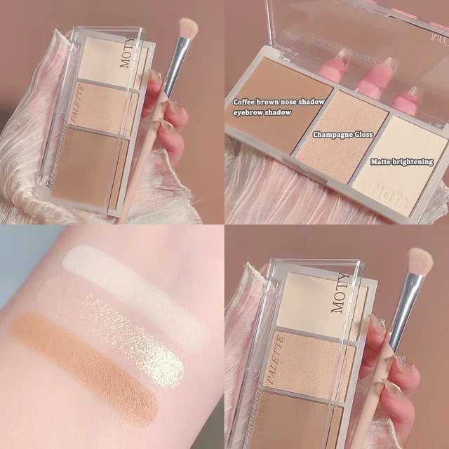 3-Color Bronzer Contouring Palette Image 16