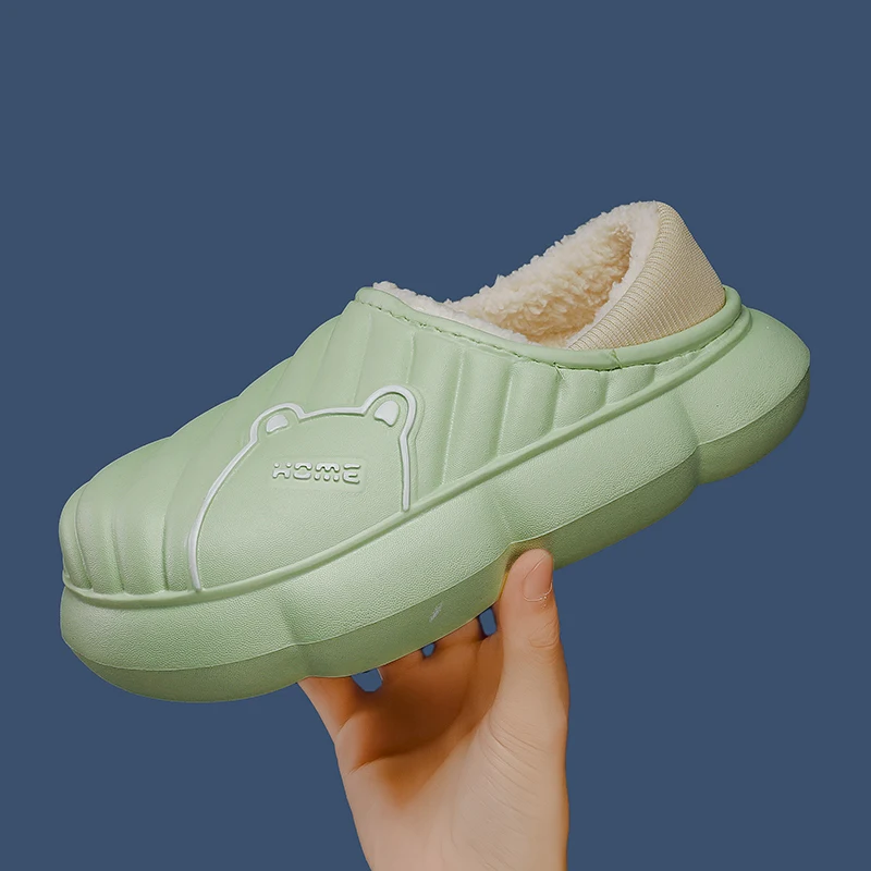 Brand Snow Boots ladies 2022 new winter Cotton slippers Plush thicken cotton shoes warm Indoor Cotton waterproof Women's Boots