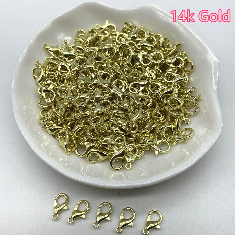 Versatile Plated Alloy Lobster Clasp Hooks