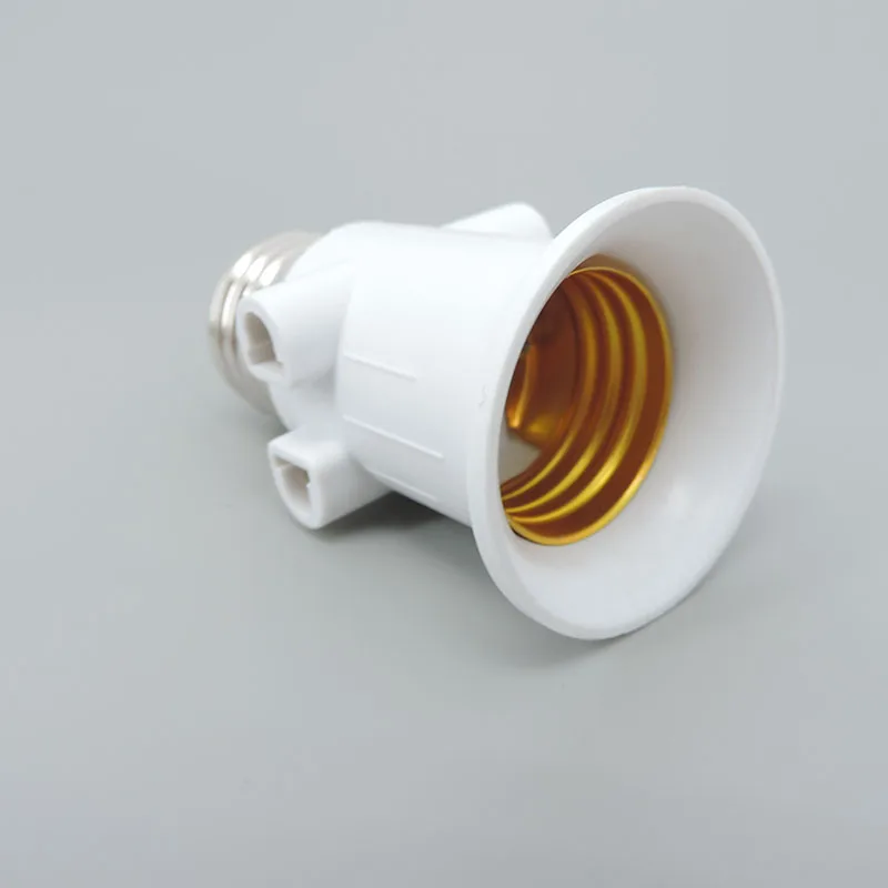E27 Power LED Bulb Lamp Base Socket to EU Plug Adapter lamp bulb holder lamp holder lamp base led lamp base lamp socket adapter socket converter Lighting Light Holder Connector Screw Conversion plug