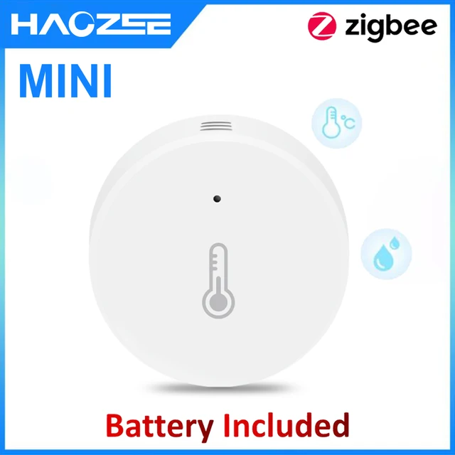 Haozee Smart Zigbee Temperature And Humidity Sensor Indoor Thermometer Monitor For Home Work With Home Assistant Zigbee2mqtt 1