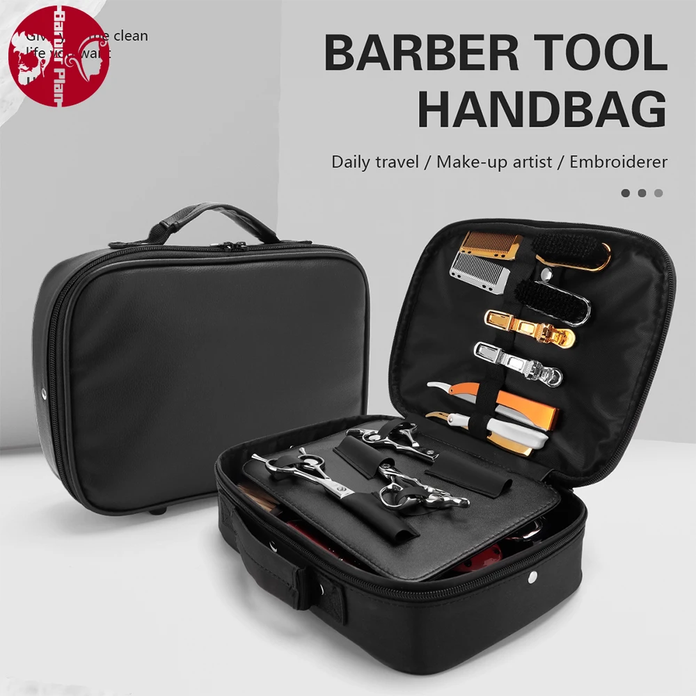 BarberElectricClipperBagSalonHairdressingToolStorageBagBlack