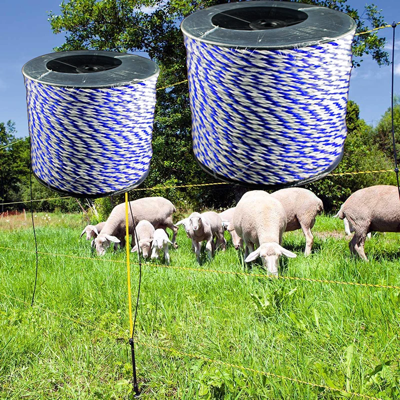 Description Picture 6 of item200m Roll Polywire Electric Fence Stainless Steel Poly Wire Energiser Insulator For Farm Garden Livestock
