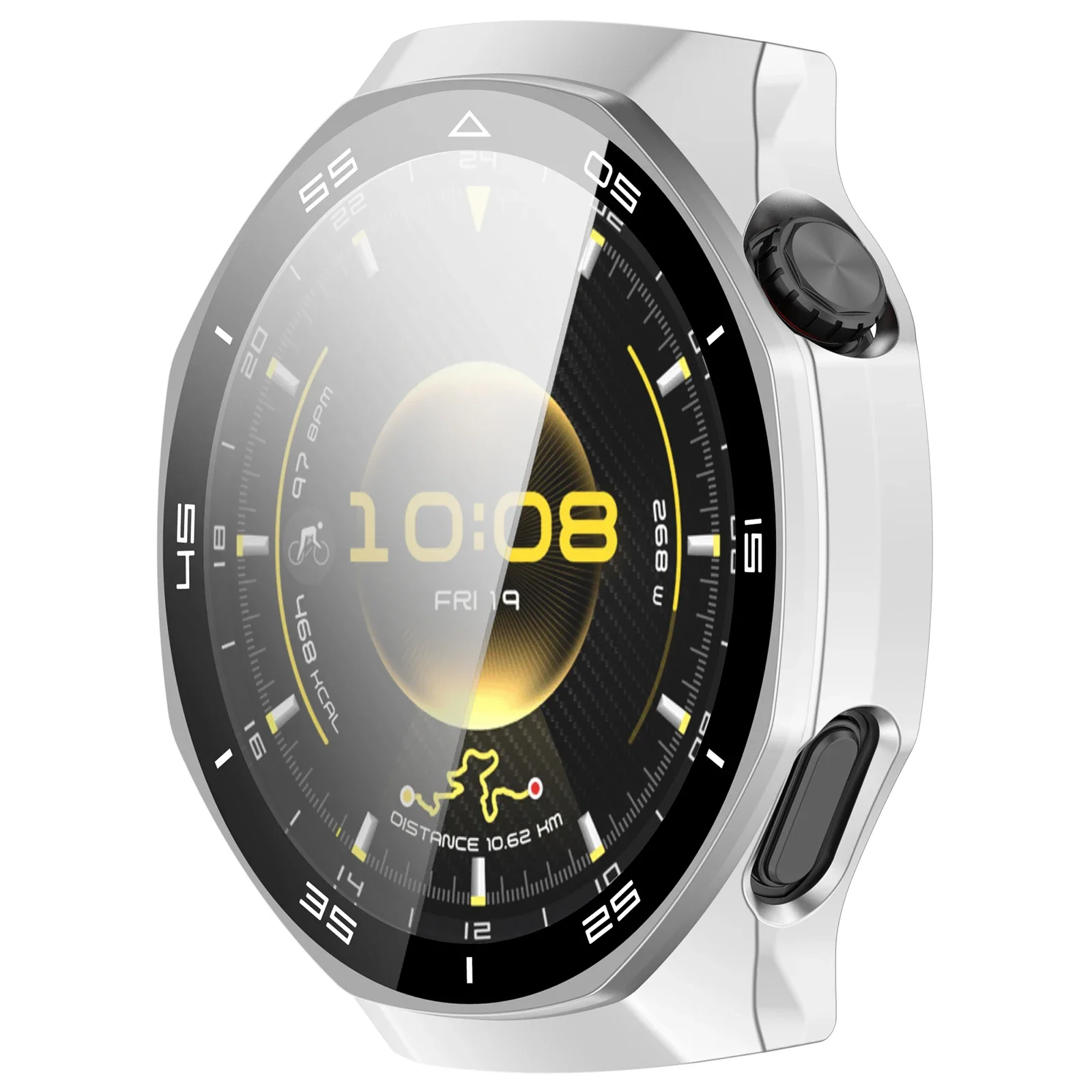Premium Tempered Glass Screen Protector and Hard PC Case - Anti-Scratch Protective Shell for Huawei Watch GT6 Pro 46mm