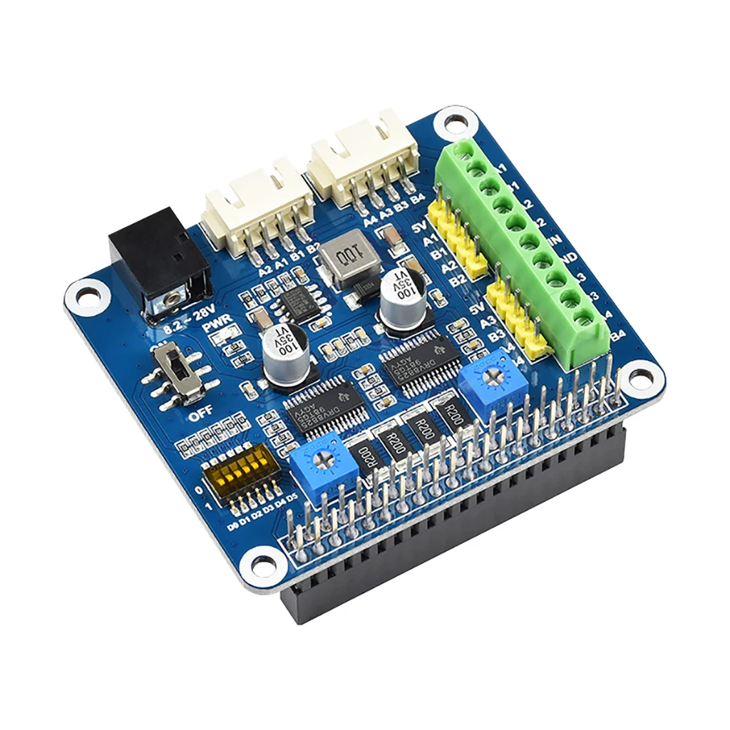 ������ ���� ���� ����̹� ���� DRV8825 ��� 2 ���� ���� Ȯ�� ����, Pi GPIO ����, Raspberry Pi 4B/3B, Jetson nano��