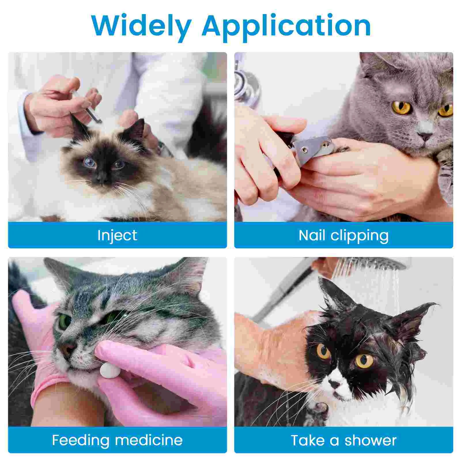 Cat Foot Covers 4 Pcs Anti-Scratch Kitten Paw Sleeves Boots Shoes Socks Claw Caps