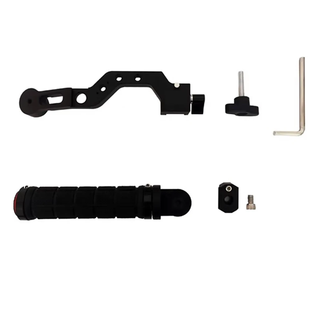 L Bracket Handle Hand Grip for Hohem MT2 M6 Handheld Gimbal Stabilizer Extension Rod Holder Cold Shoe Mount 1/4 3/8 Screw Holes