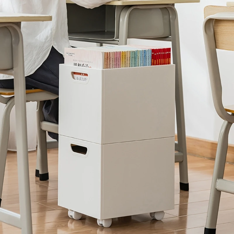Book Storage Box Plastic Storage Basket Large Capacity Book for Office