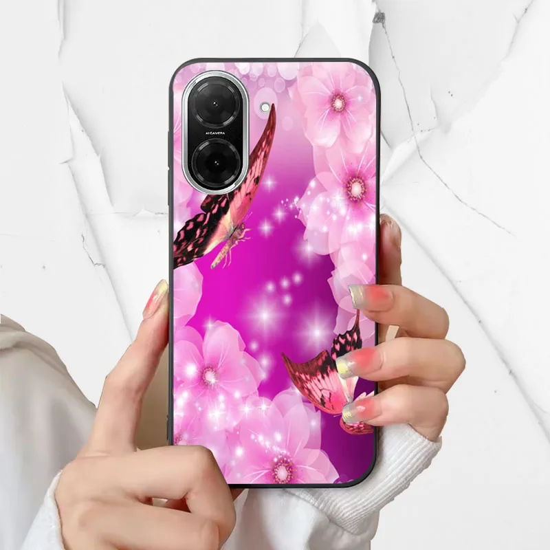 Cute Cartoon Soft TPU Silicone Bumper Back Cover Case, Shockproof Protective Shell