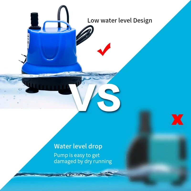 5-85W Aquarium Quiet Bottom Suction Pump Submersible Filter water pump,aquarium water pump,fish tank pump Fish Pond Water Change Pump Fish Tank Fountain Fitting 110V-240V