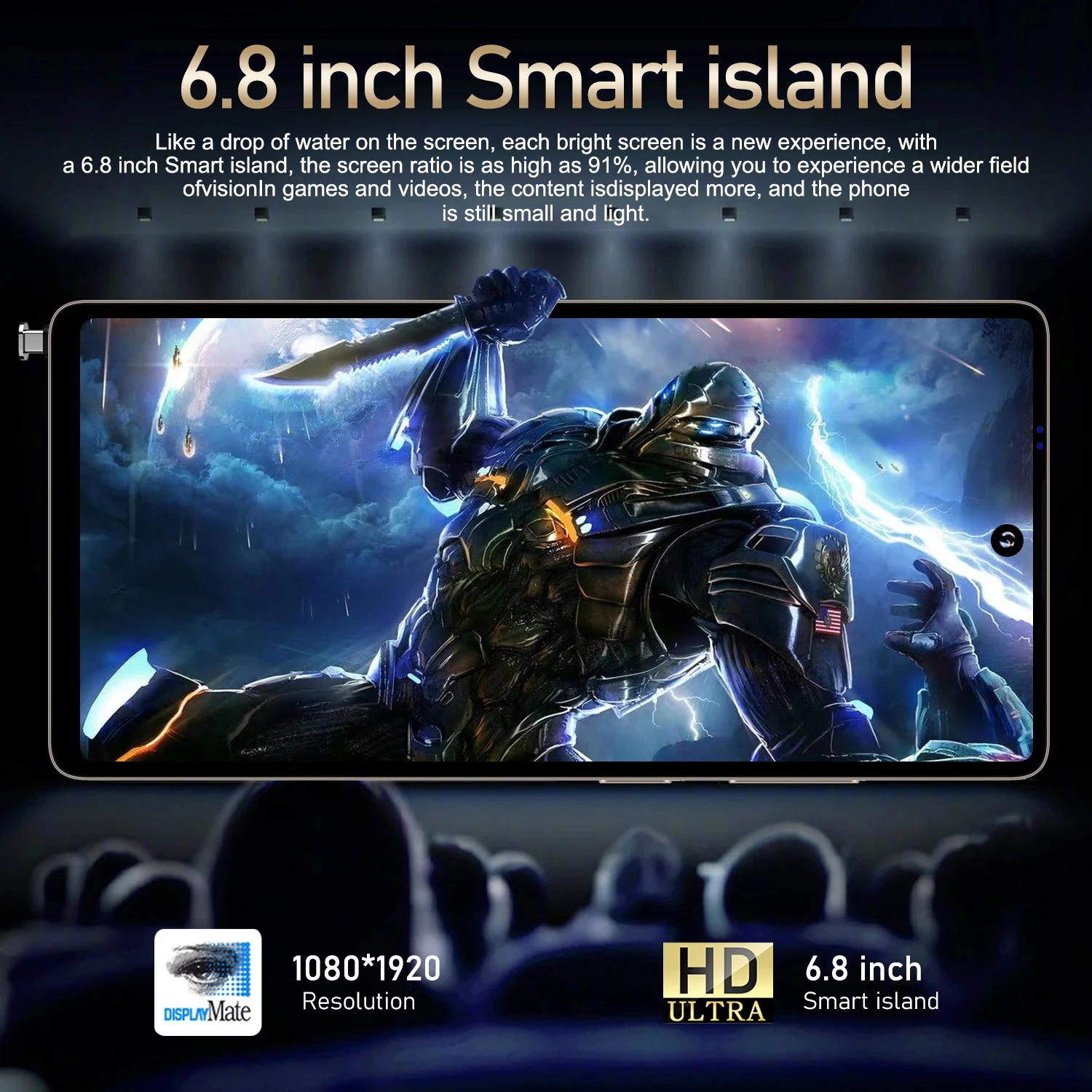 S25 Pro Smartphone Android 6.8Inch HD 8/12GB RAM 256/512GB ROM 5800mAh 48MP Camera Android 12 MTK Core Google Play Cell phone 3
