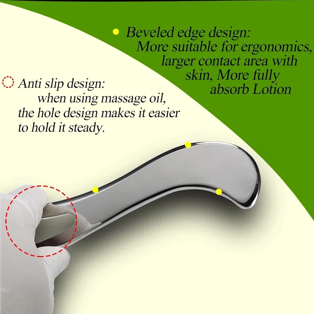 Рисунок 4 - Скребок для мышечной ткани гуаша из нержавеющей стали