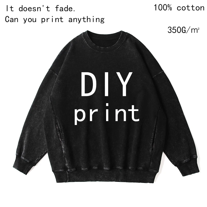 Customized Hoodie Streetwear Men  Personalized Printed  Cotton Men Oversize Harajuku Men Vintage Custom  Hoodie