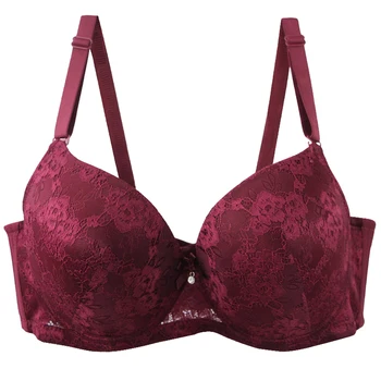 2025 New Sexy Bow Floral Bras For Women Unerwear Reddis-gray Black Gray-blue Iron-gray Purple-red Khaki Plus Size Lingerie 1