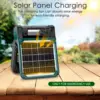 Portable Solar Fans 10000mAh LED Lantern Rechargeable Solar Powered Camping Fan 4 Speeds Powerful Wind 90° Folding Ventilador 4