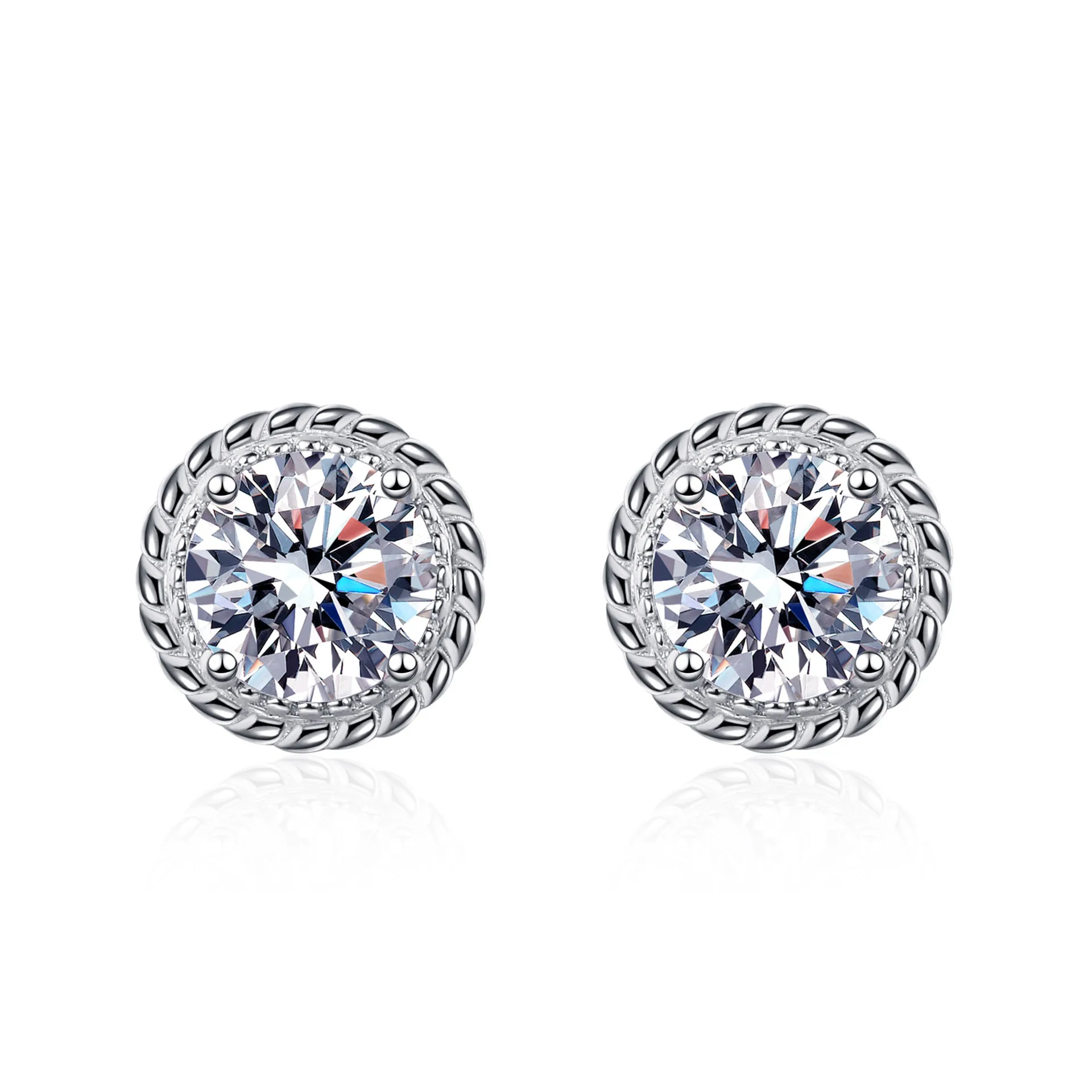 

Lovely Windmill Moissanite Stud Earrings for Women 925 Sterling Silver D Color VVS1 Diamond Ear Accessory Fine Jewelry