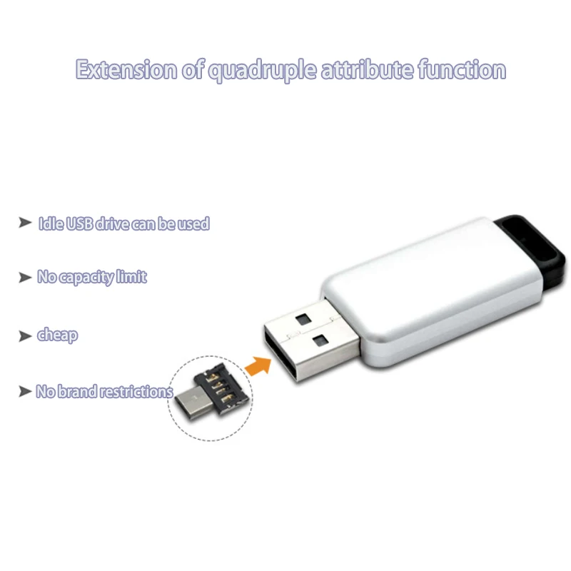 OTG Micro USB Typ C Adapter USB-C Stecker auf USB 2.0 Buchse Datenanschluss für MacBook Samsung Xiaomi Huawei Android Phone 1–10 Stück – Detail 17