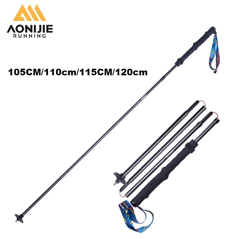 

AONIJIE Carbon Fiber Climbing Stick Trekking Poles Ultralight Folding Mountain Trail Running Canes Camping Hiking Walking Sticks