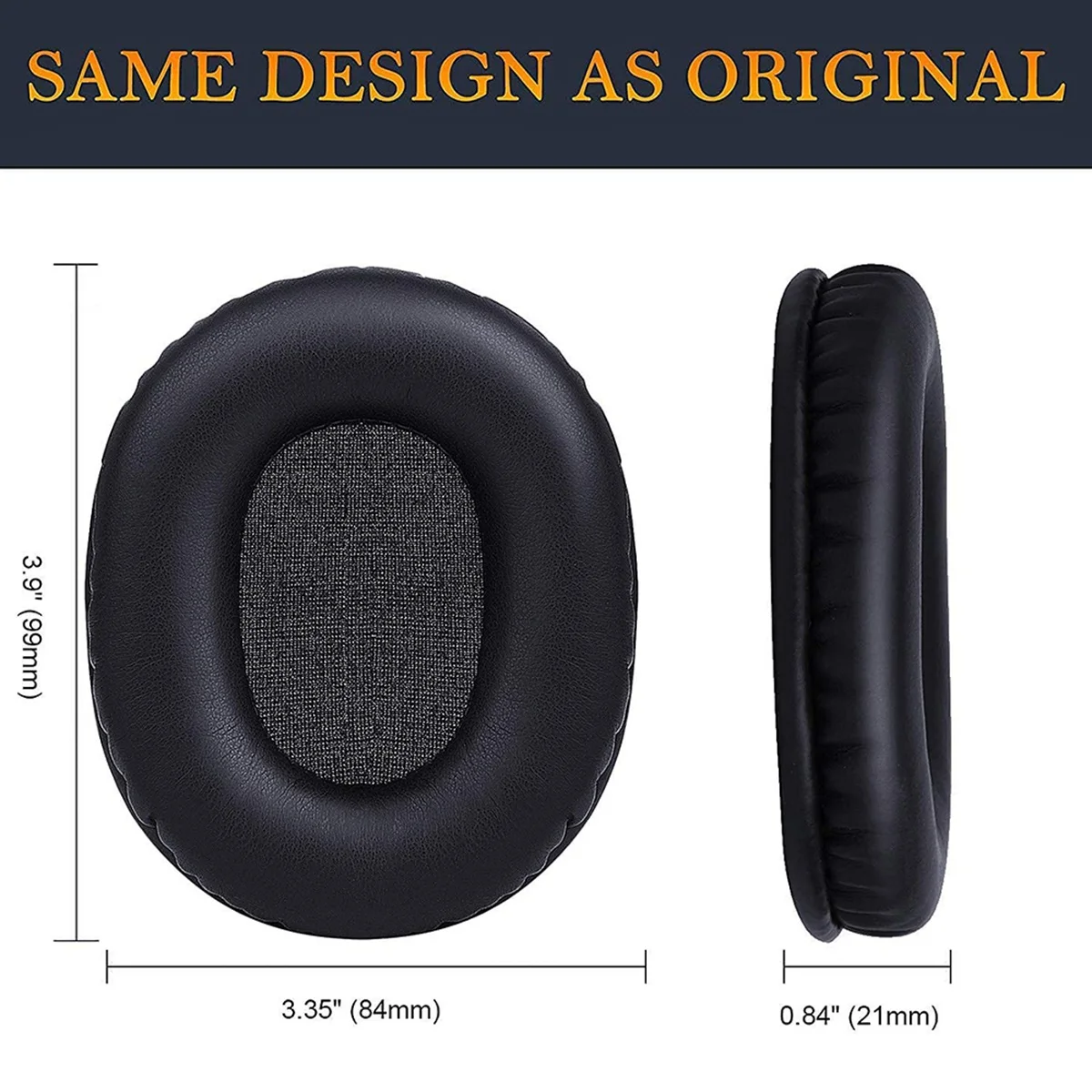 M50X Replacement Earpads Compatible with Audio Technica ATH M50 M50X M50XBT M50RD M40X M30X M20X MSR7 SX1 Headphones