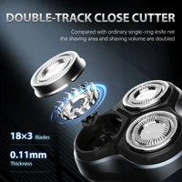 Sejoy 2 in 1 Electric Rotary Shavers 5W Razor Rechargeable Hair Trimmer Type-C 3D Floating Blade Washable Shaving Beard Machine 2