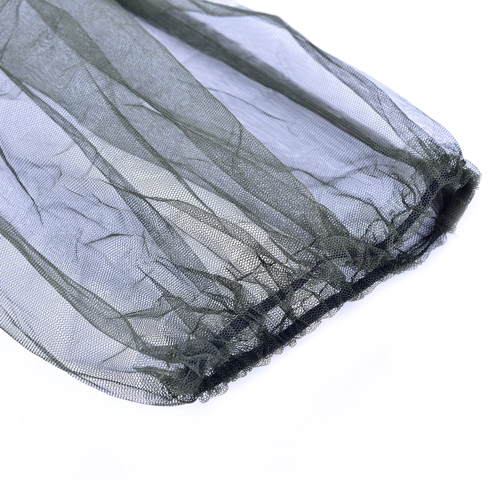 Outdoor Safe Travel Camping Mesh Cap Midge Mosquito Insect Hat Bug Head Net Face Protector