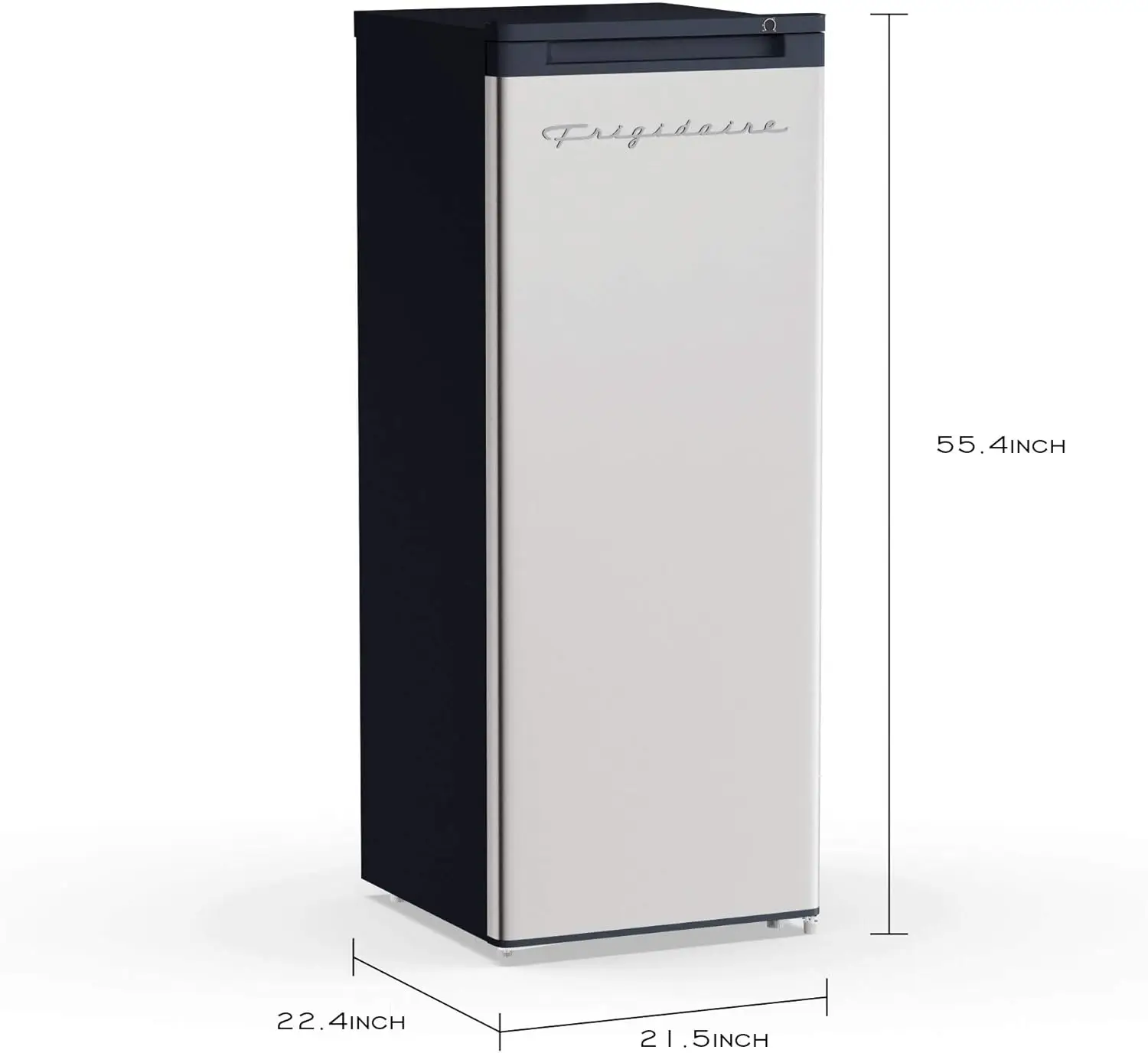 EFRF696-AMZ Upright Freezer 6.5 cu ft Stainless Platinum Design Series, Silver